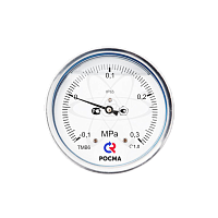 Мановакуумметр ТМВ-621Т.00 (-0,1...+0,3МРа) М20х1,5.1,0 с гидрозаполнением