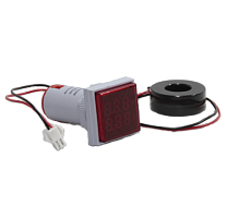 Вольт-амперметр мини ADV-22DFAV(R) красный