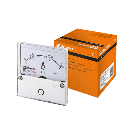 Амперметр А80  600А/5А-2,5 ( без поверки),TDM