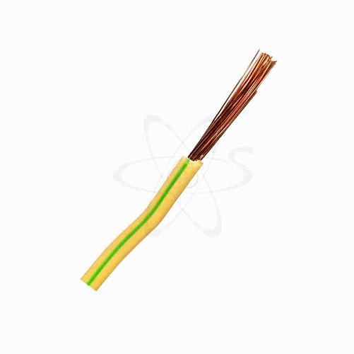 Провод ПуГВ (ПВ-3) 1х4,0 ГОСТ (300м), желто-зеленый