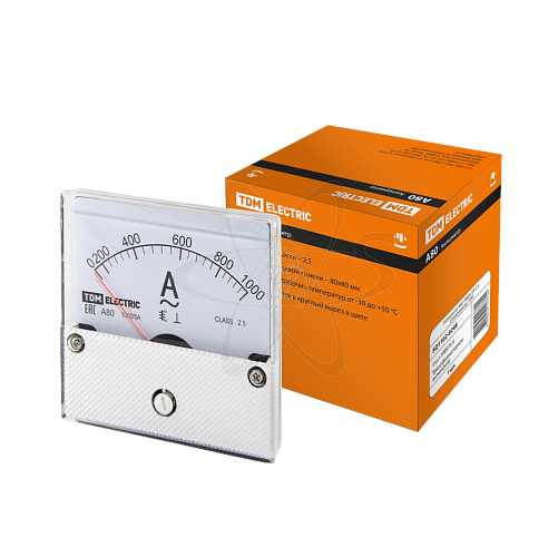 Амперметр А80 1000А/5А-2,5 (без поверки),TDM