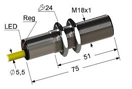 Емкостной датчик ВБ1.18М.75.5.4.1.К (NPN.NC)