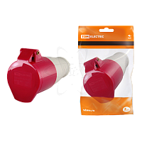 Розетка 224 3P+PE 32А 380В IP44