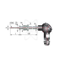 ДТП термопары на основе КТМС с кабельным выводом