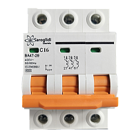 Авт. выключатель ВА47-29 3Р 16А 4,5кА х-ка С