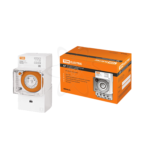 Реле времени аналоговое АР-30мин/24ч-16А на динрейку