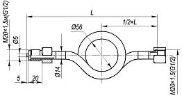 Трубка отводная ТО-СП1-2.35.G1/2