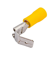 Разъем РИГ 5,5-250 плоский изолированный угловой (мама) 10шт