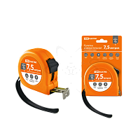 Рулетка, длина 7.5 м, стальная лента, ширина 25 мм, пластиковый корпус, "Гранит" TDM