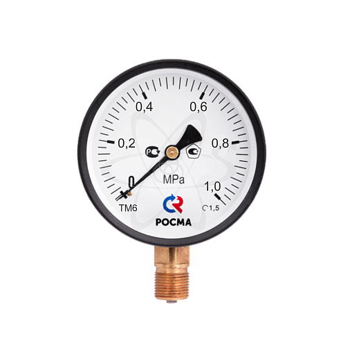Манометр ТМ-610Р.00 (0...1.0 MPa) M20x1.5 кл 1.5 IP54