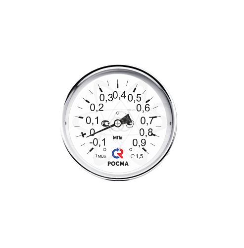 Мановакуумметр аммиачный ТМВ- 621T.00(-0,1...+0.9МРа) (-70-+20C)М20х1,5. 1,0.NH3