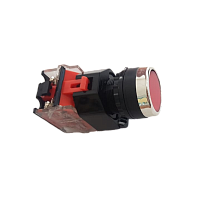 Кнопка SBS0-DY-11 без подсветки красный  (R) 1з+1р