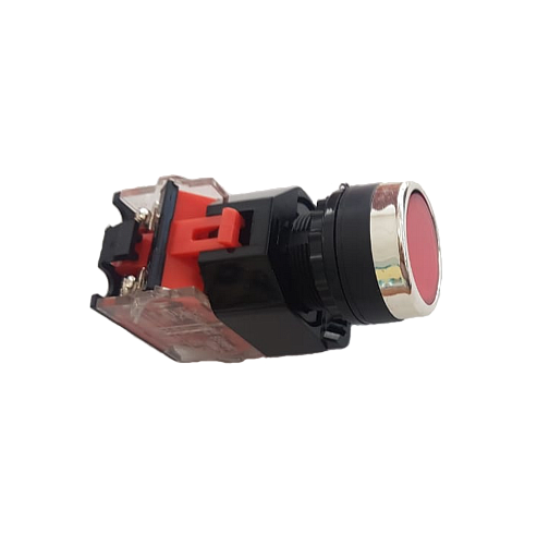 Кнопка SBS0-DY-11 без подсветки красный  (R) 1з+1р