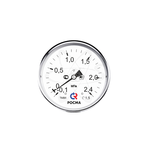 Мановакуумметр аммиачный ТМВ- 621T.00(-0,1...+2,4МРа) (-70-+55C)М20х1,5. 1,0.NH3