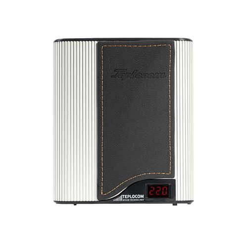 Стабилизатор TEPLOCOM ST-555-И WESTERN SILVER BLACK (220В, 555ВА,Uвх. 145-260В),индикация