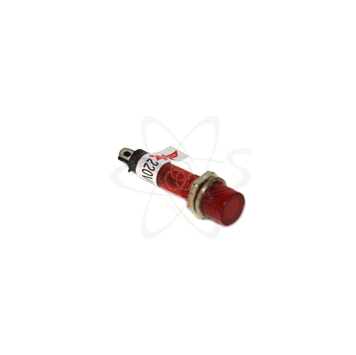 Лампа NF диам. 6мм обычная красная 230В
