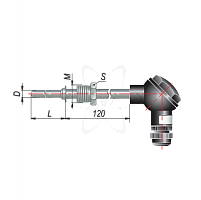 ДТПК035-0100. 80(ТХА,  L= 80мм, d=8мм,  -40+800С)