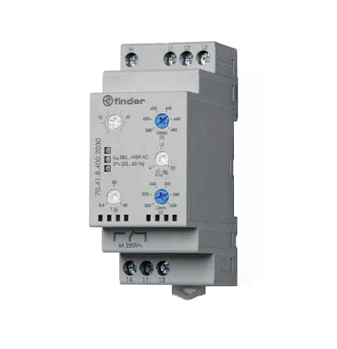 Контрольное реле для 3-фазных сетей, 1CO 6A