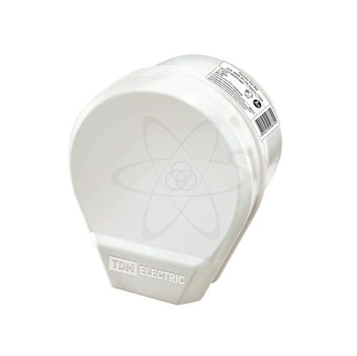 Разьем РШ-ВШ 32А 250В 2Р+РЕ ОУ белый