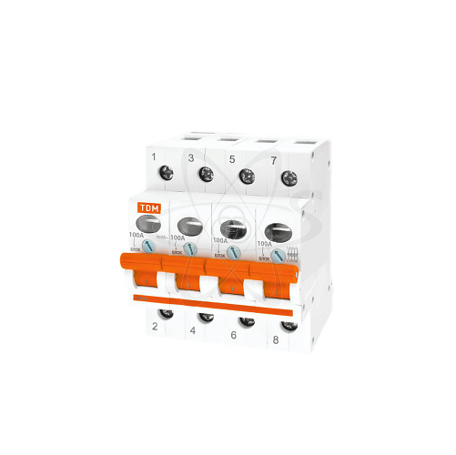 Выключатель нагрузки (мини-рубильник) ВН-32 4Р 100А