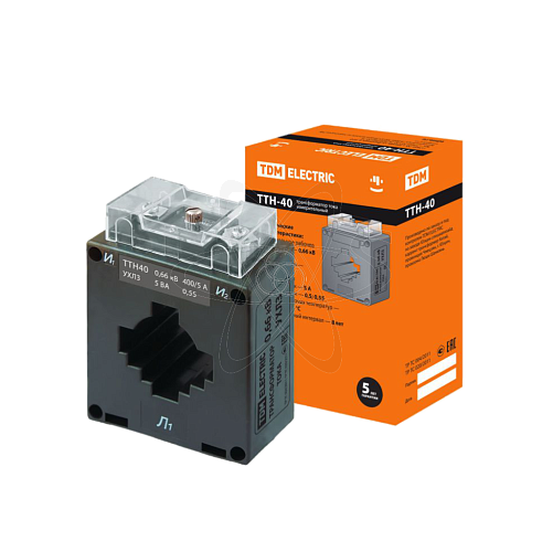 Трансформатор тока ТТН40 400/5-10VA/0,5 TDM
