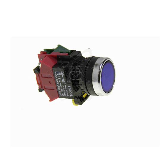 Кнопка SBS0-BY-11 без подсветки   синий   (B) 1з+1р