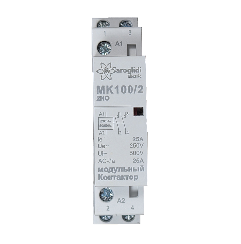 Модульный контактор  МК100/2-25A (2НО) 230VAC