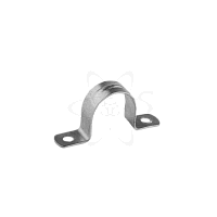 Скоба металлическая 2-х лапковая с внутр. d 8-9 мм (100шт) 