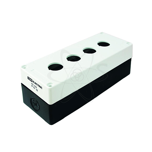 Корпус КП104 для кнопки 4 места белый