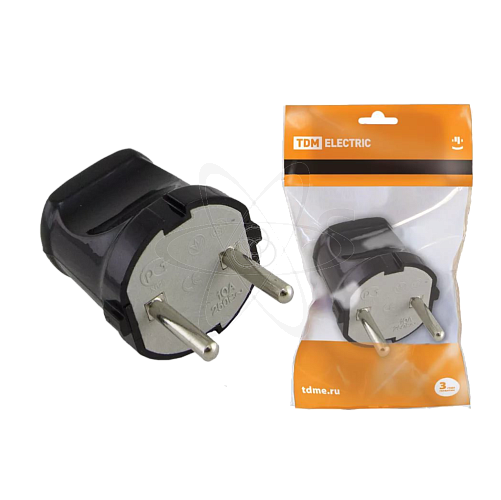 Вилка б/з черная 6А