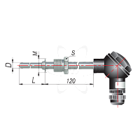 ДТС035-50М.В3.120(50М, L=120мм, d=8мм, -50+180С)