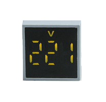 Вольтметр мини ADV-22FDV(О) оранжевый