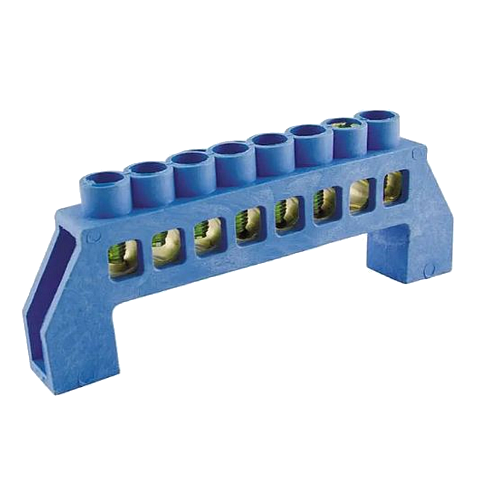 Шина "N" нулевая в изоляторе 8х12мм 8 групп