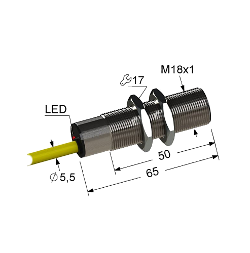 Оптический диффузионный датчик ВБ3С.18М.65.TR400.56П.1.К (PNP+NPN.NO/NC)