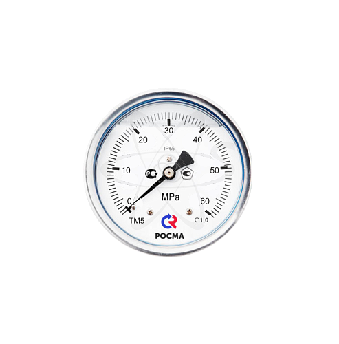 Манометр ТМ-521T.00 (0...60 МPа) М20х1.5 кл1.0 с гидрозаполнением