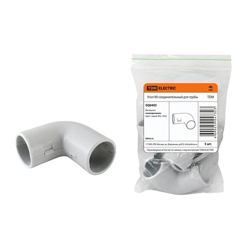 Угол 90 соед. для трубы 25 мм TDM