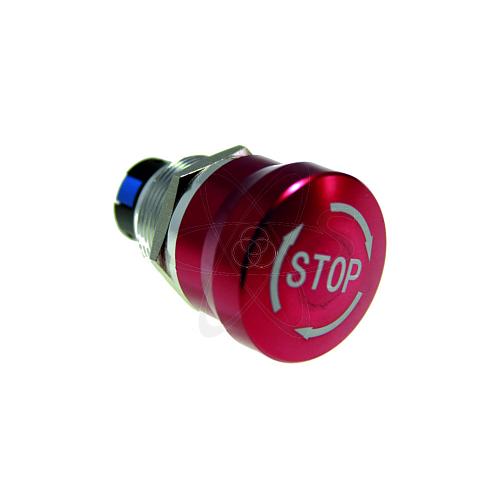 Кнопка HBS1-AGQ22-11TS/R (конектор R3) (1NO+1NC) Грибок красный