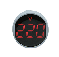 Вольтметр мини ADV-22DV(R) красный (Круглый)