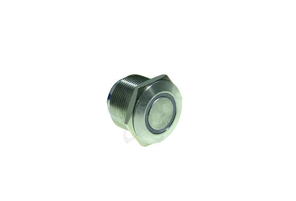 Кнопка  HBS1-AGQ22-11E/S (конектор R5) (1NO+1NC) с подсветкой  белый.(W) 230В.