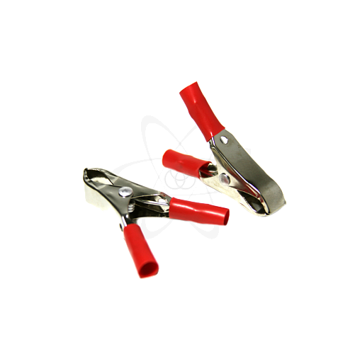 Зажим "крокодил"ЗК 30А 75 мм красн