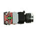 Кнопка SBS0-DY-11D с подсветкой  голубой (B)  230В 1з+1р
