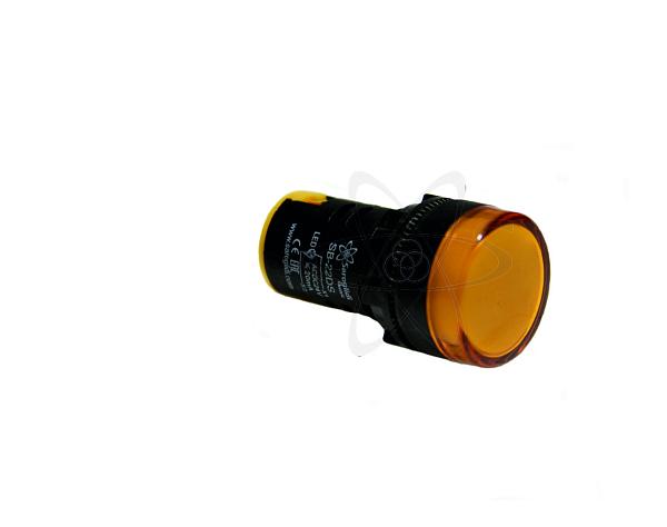 Лампа SB-22DS (LED) матрица желтая (Y)  24В AC/DC