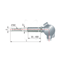 ДТПК155-0919.500.1(ТХА, L=500мм, d=20мм, -200+1100С