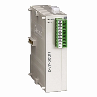 DVP08SN11T  Модуль дискретных выходов: 8 Point, 8DO (Transistor NPN), 24V DC Power, SLIM