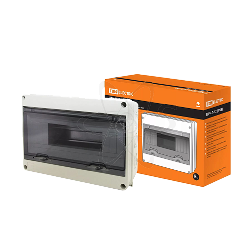 Бокс ЩРН-П-12 модулей навесной пластик IP 65