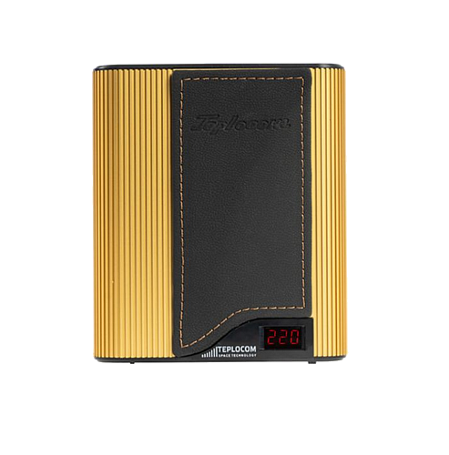 Стабилизатор TEPLOCOM ST-555-И WESTERN GOLD BLACK (220В, 555ВА,Uвх. 145-260В),индикация
