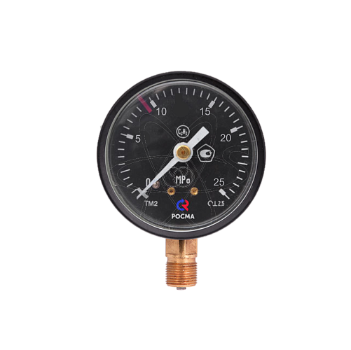 Манометр ТМ-210Р.00(0...25 МPа) C2H2 (ацетилен) М12х1.5 кл2.5
