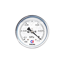 Вакуумметр ТВ-621Т.00 (-0,1...0 MPa) G1/2.150C.1.0 с гидрозаполнением