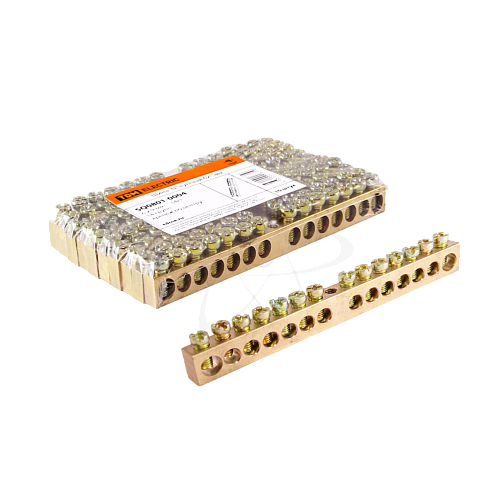 Шина "N" нулевая 6х9мм 14/1 (14группы/крепеж по центру)