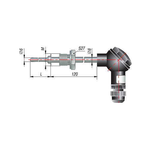 ДТПК265-0100.100 (ТХА, L=100мм, d=6мм, -40..+800С)